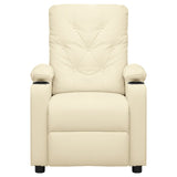 Fauteuil inclinable Crème Similicuir