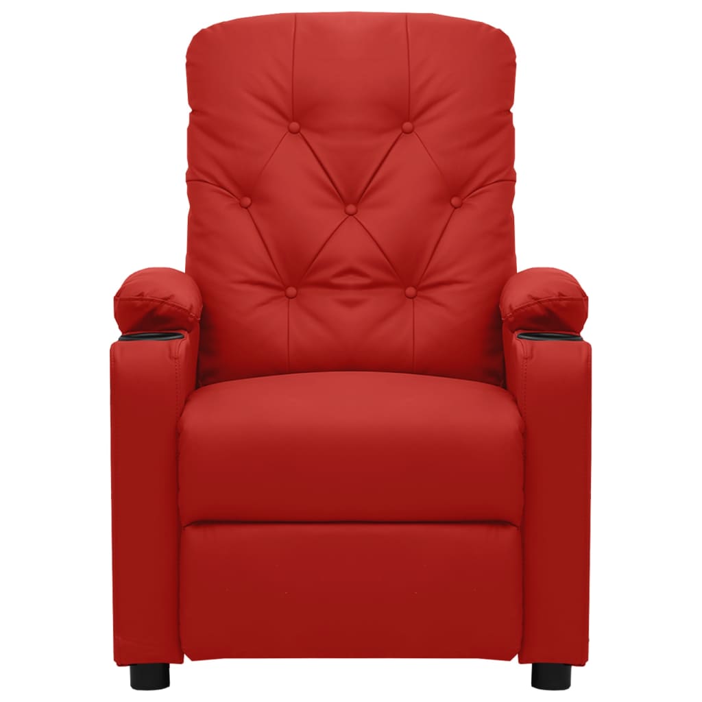 Fauteuil inclinable Rouge bordeaux Similicuir