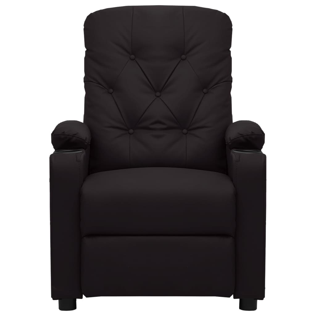 Fauteuil de massage Noir Similicuir