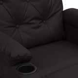 Fauteuil de massage Noir Similicuir