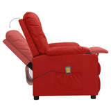 Fauteuil de massage Rouge bordeaux Similicuir