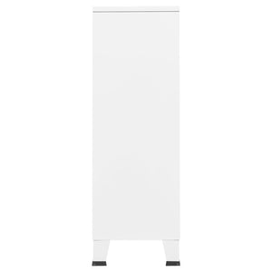 Garde-robe industrielle Blanc 67x35x107 cm Acier