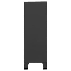 Garde-robe industrielle Anthracite 67x35x107 cm Acier