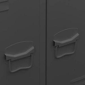 Garde-robe industrielle Anthracite 67x35x107 cm Acier