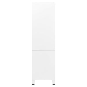 Garde-robe Blanc 90x50x180 cm Métal