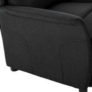 Fauteuil inclinable Noir 67.5 x 93.5 x 101.5 cm tissu