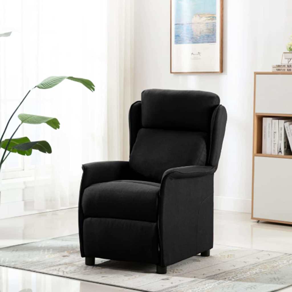 Fauteuil inclinable Noir 67.5 x 93.5 x 101.5 cm tissu