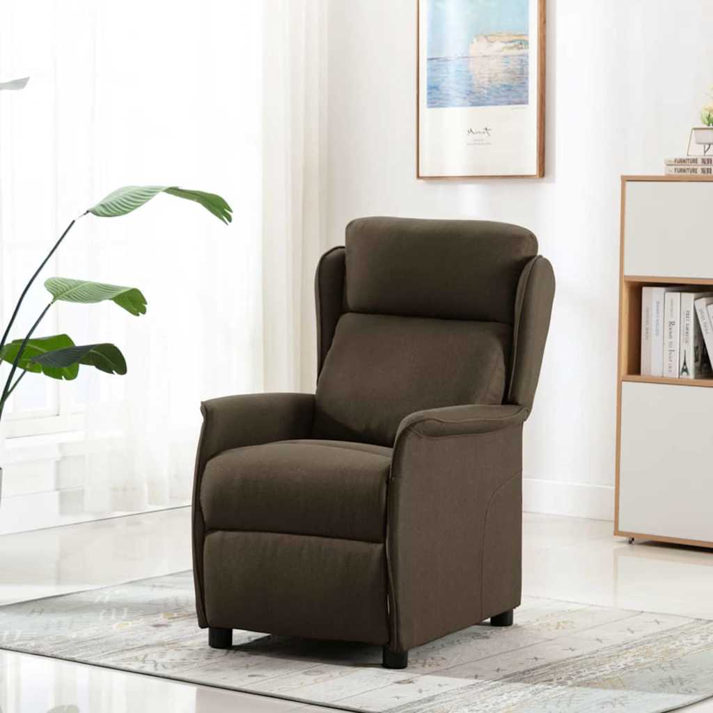Fauteuil inclinable Marron 67.5 x 93.5 x 101.5 cm tissu