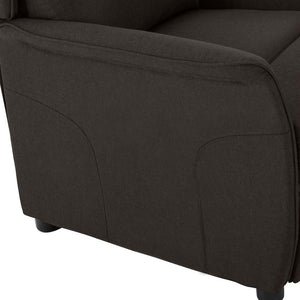 Fauteuil inclinable Marron foncé 67.5 x 93.5 x 101.5 cm tissu