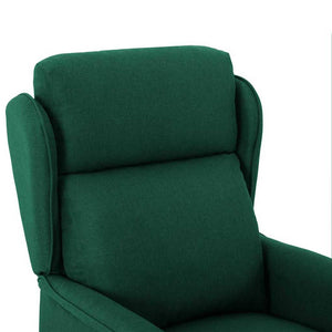 Fauteuil inclinable Vert foncé 67.5 x 93.5 x 101.5 cm tissu