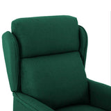 Fauteuil inclinable Vert foncé 67.5 x 93.5 x 101.5 cm tissu
