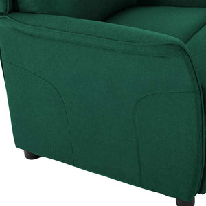 Fauteuil inclinable Vert foncé 67.5 x 93.5 x 101.5 cm tissu