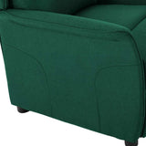 Fauteuil inclinable Vert foncé 67.5 x 93.5 x 101.5 cm tissu