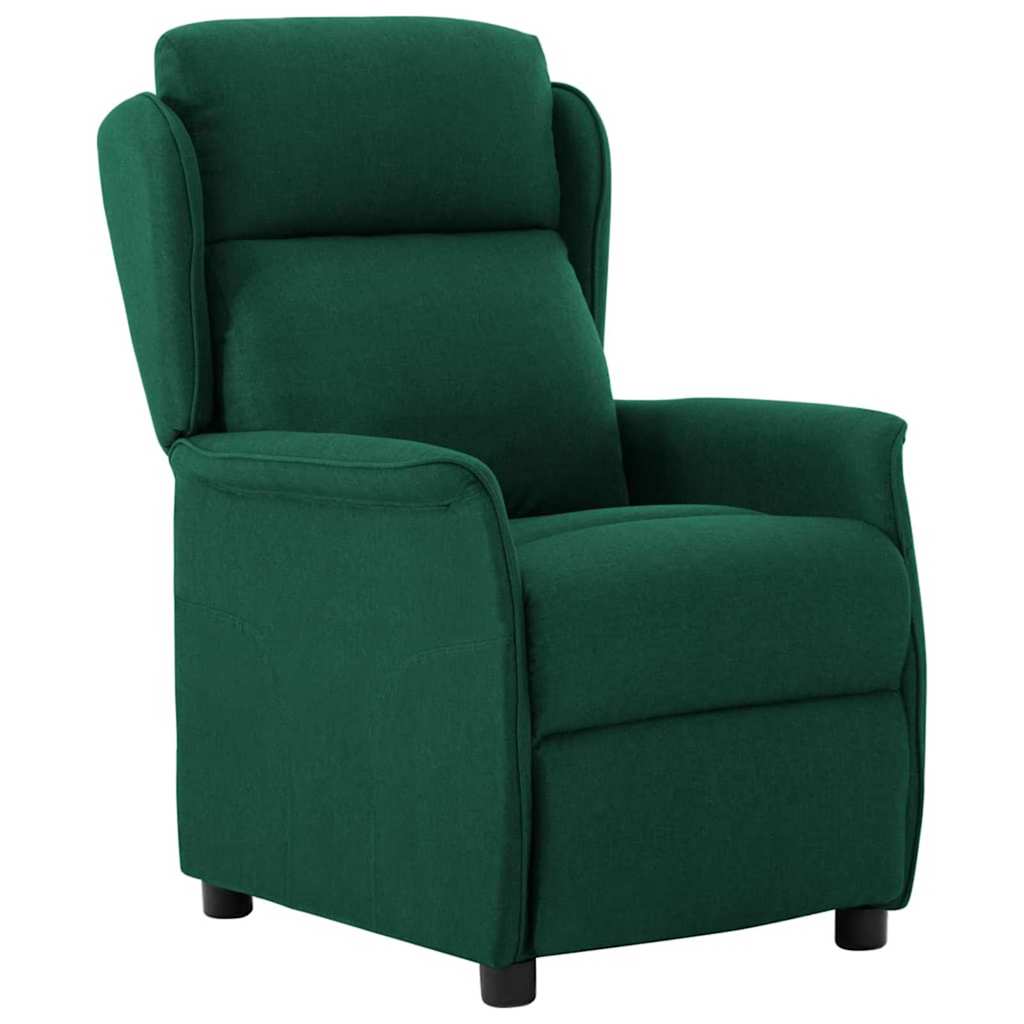 Fauteuil inclinable Vert foncé 67.5 x 93.5 x 101.5 cm tissu