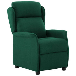 Fauteuil inclinable Vert foncé 67.5 x 93.5 x 101.5 cm tissu