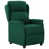 Fauteuil inclinable Vert foncé 67.5 x 93.5 x 101.5 cm tissu