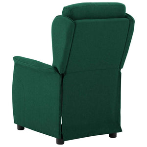 Fauteuil inclinable Vert foncé 67.5 x 93.5 x 101.5 cm tissu