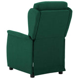 Fauteuil inclinable Vert foncé 67.5 x 93.5 x 101.5 cm tissu