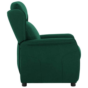 Fauteuil inclinable Vert foncé 67.5 x 93.5 x 101.5 cm tissu