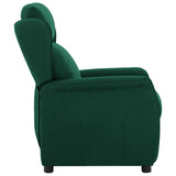 Fauteuil inclinable Vert foncé 67.5 x 93.5 x 101.5 cm tissu