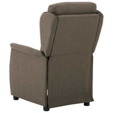 Fauteuil inclinable Taupe 67.5 x 93.5 x 101.5 cm tissu