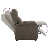 Fauteuil inclinable Taupe 67.5 x 93.5 x 101.5 cm tissu