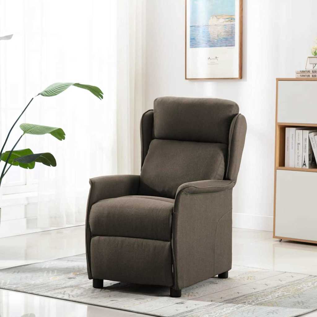 Fauteuil inclinable Taupe 67.5 x 93.5 x 101.5 cm tissu
