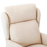 Fauteuil inclinable Crème 67.5 x 93.5 x 101.5 cm tissu