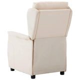 Fauteuil inclinable Crème 67.5 x 93.5 x 101.5 cm tissu