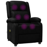 Fauteuil de massage Noir Similicuir