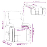 Fauteuil de massage Noir Similicuir