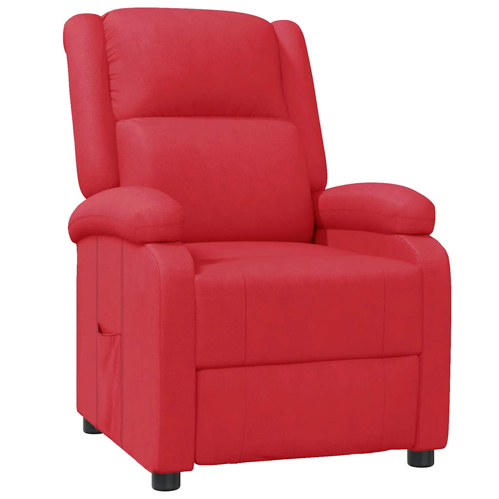 Fauteuil inclinable Rouge Similicuir