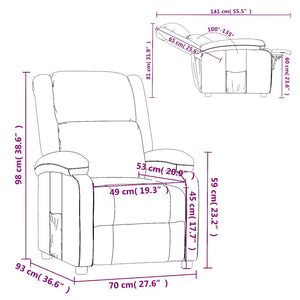 Fauteuil inclinable Rouge Similicuir