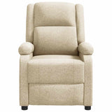 Fauteuil inclinable Crème Tissu