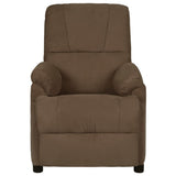 Fauteuil de massage marron tissu microfibre