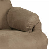 Fauteuil de massage taupe tissu microfibre