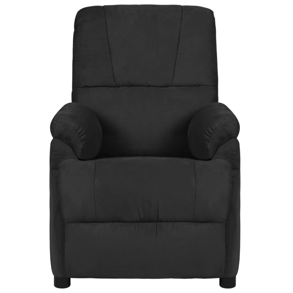 Fauteuil de massage noir tissu microfibre