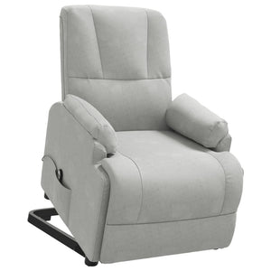 Fauteuil inclinable Gris clair Similicuir daim