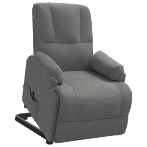Fauteuil inclinable Gris foncé Similicuir daim