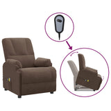 Fauteuil de massage marron similicuir daim
