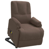 Fauteuil de massage marron similicuir daim
