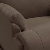 Fauteuil de massage marron similicuir daim