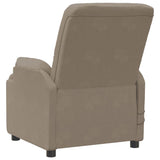 Fauteuil de massage taupe similicuir daim
