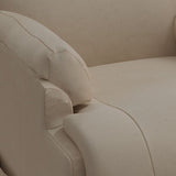 Fauteuil de massage taupe similicuir daim