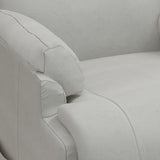 Fauteuil de massage gris clair similicuir daim