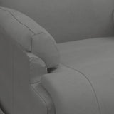 Fauteuil de massage gris foncé similicuir daim