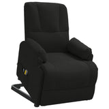 Fauteuil de massage noir similicuir daim
