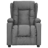 Fauteuil de massage inclinable Gris clair Tissu
