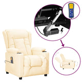 Fauteuil de massage Crème Similicuir