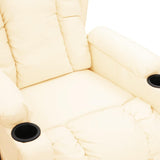 Fauteuil de massage Crème Similicuir